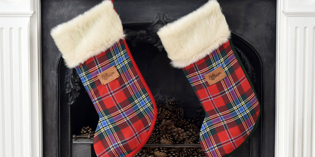Personalised Luxury Tartan Christmas stockings