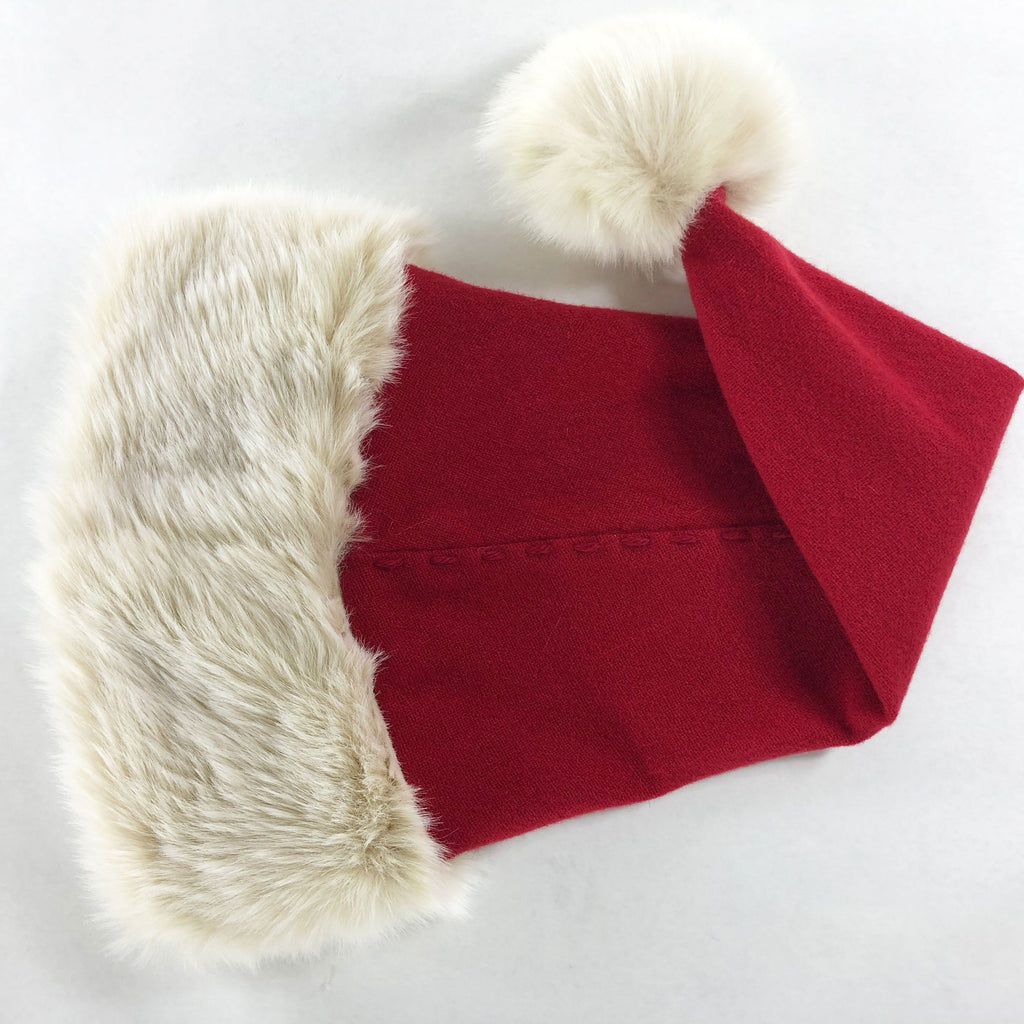 Deluxe Santa hat in small, medium and large, handmade in our London's Workshop.