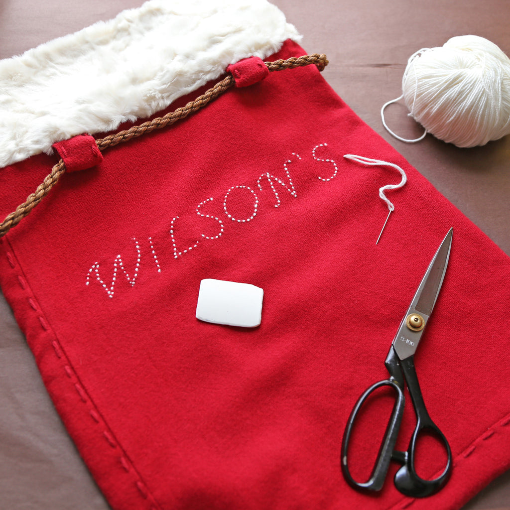 Personalised Christmas sack for Wilson